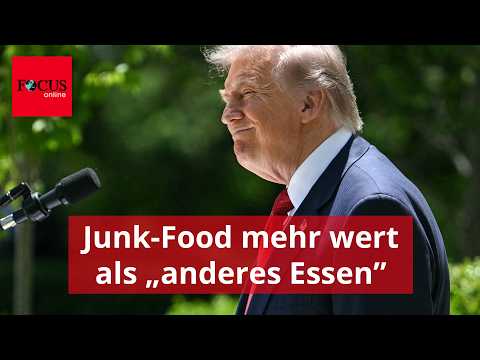Bei Gesundheits-Event feiert Trump Junk-Food ab Anderes Essen nichts wert