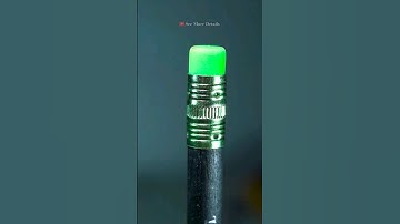 Pencil Eraser Burning in Macro #shorts #satisfying #amazing #asmr #closeup #macro #slowmotion
