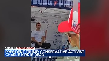 Charlie Kirk is dead after being shot in Utah, Trump says