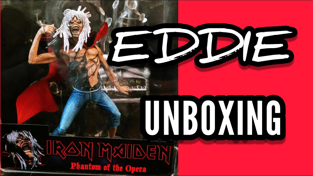IRON MAIDEN EDDIE Action Figure UNBOXING Phantom of the Opera NECA 7″ Toys Collectibles