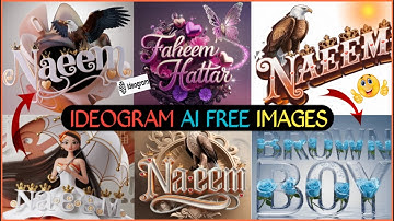 How To Create Multi Colour 3D Art Name Dp Ai Image(FEEMI EDITOR)|Ideogram Ai Image Creaor New Video🤔