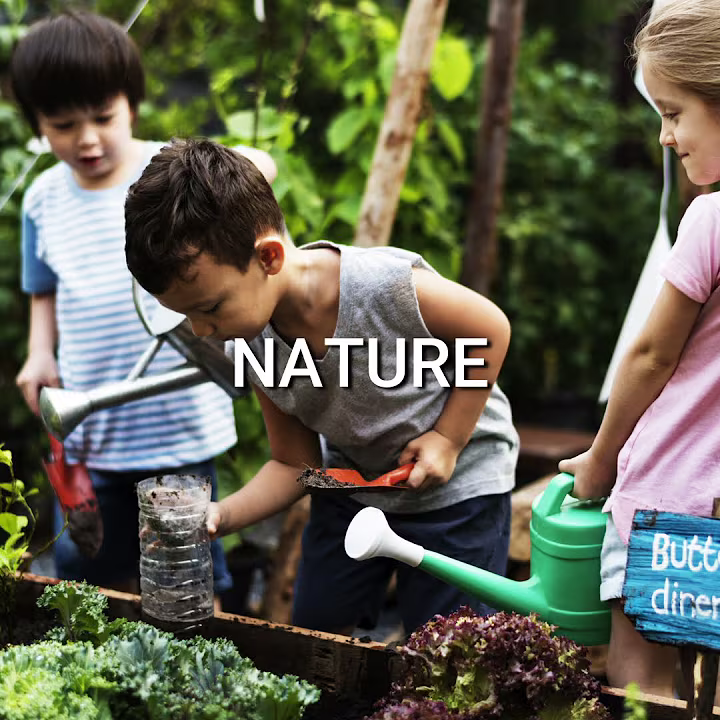 Boy gardening