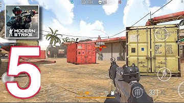 Modern Strike Online: PvP FPS Gameplay Part 5- Wasterland Map (Android, iOS)