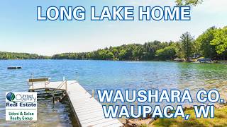 Turnkey Long Lake Waterfront Home | Waushara County, Waupaca Wisconsin Lake Property