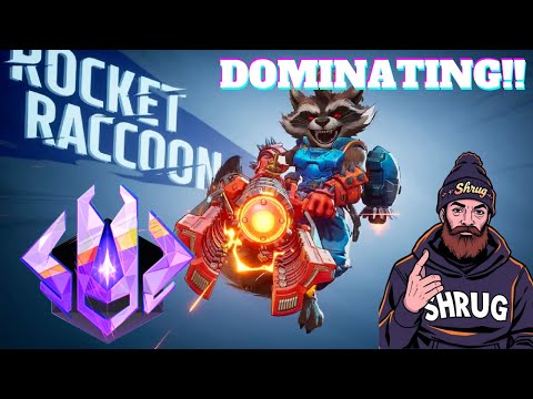 DOMINATING as Rocket Raccoon Marvel Rivals (competitive gameplay)