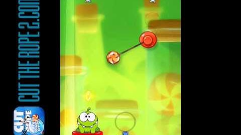 Cut The Rope 2: Experiments Level 3-14 Sticky Steps Box Walkthrough