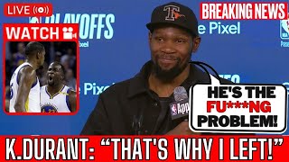 URGENT! Kevin Durant FINALLY REVEALS WHY HE HAS NOT RETURNED TO THE WARRIORS. Look what KD said...