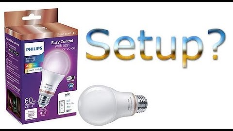 How to setup Philips smart wifi led bulb easy and siple trick with wiz connected app