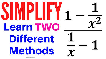 How to Simplify Rational Expressions Involving Negative Exponents | TWO Simple Methods