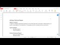 Writing a Technical report