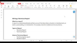Writing a Technical report