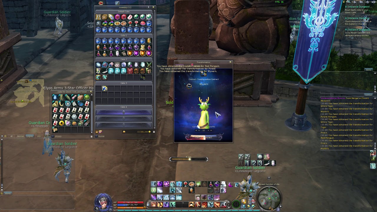 [Aion 6.2] NA Transformation contract mega bundle (100 transformations), 0 ancient...