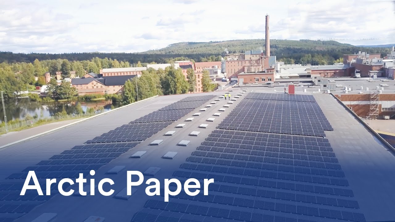 Arctic Paper Grycksbo satsar på framtiden med solpaneler