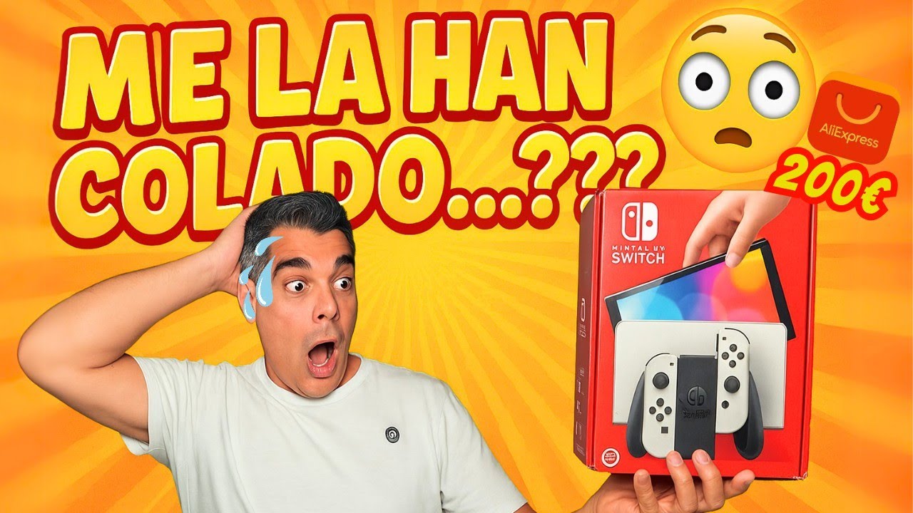 Compré una Nintendo SWITCH OLED con MAGIA en AliExpress… 😳✨Y me llegó ESTO!!!!