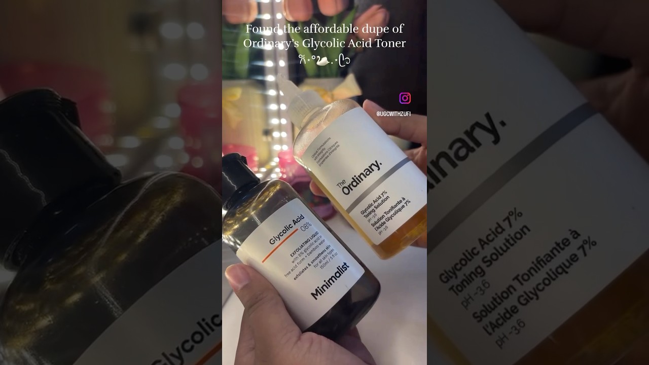 Glycolic acid affordable dupe ✨