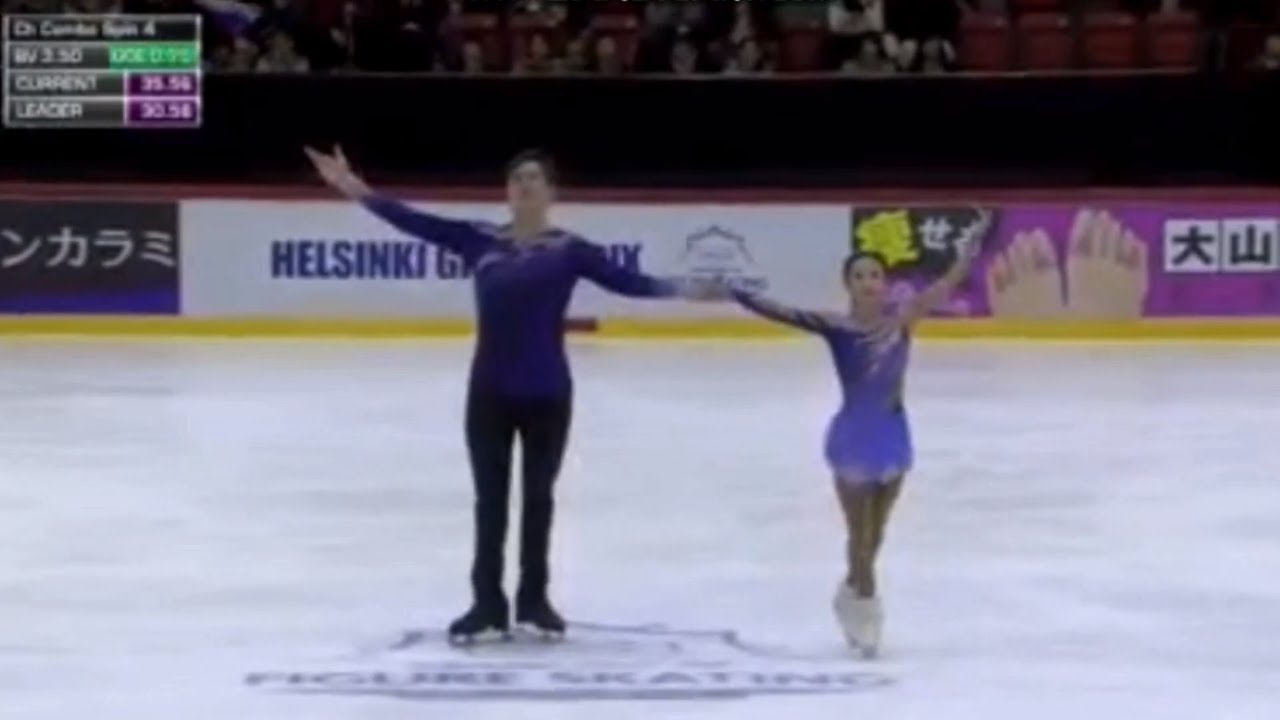 Daria PAVLIUCHENKO  Denis KHODYKIN RUS SP 2018 GP Helsinki 02 11 2018