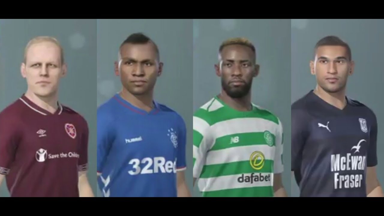 スコティッシュプレミアリーグ 固有フェイス 能力 ウイイレ19 Pes19 Scottish Premier League Real Face Ability Youtube