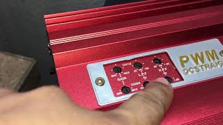 X12 Car Amplifier-Tamang connection at Tone Control Set-up.
