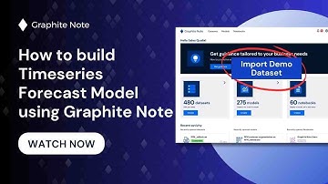 How to build #nocode Timeseries Forecast Model using Graphite Note