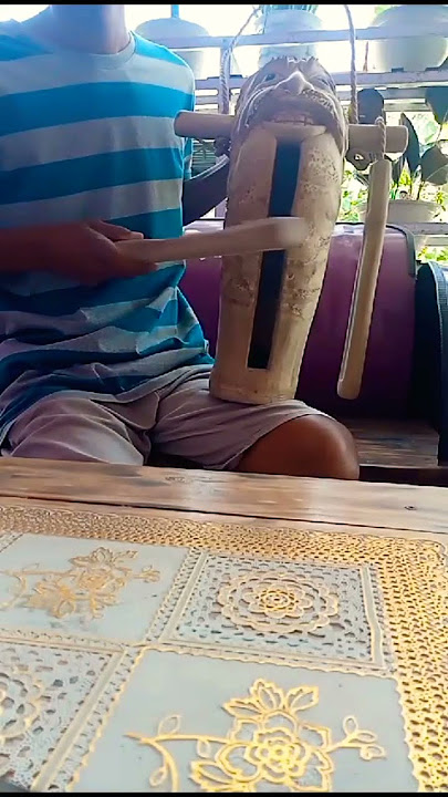 alunan suara kentongan dari akar bambu# karya yt: sds craf klaten