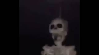 Skeleton spinning on fan meme