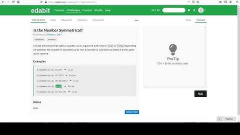 Edabit Medium C# Programming Challenges #8: Is the Number Symmetrical
