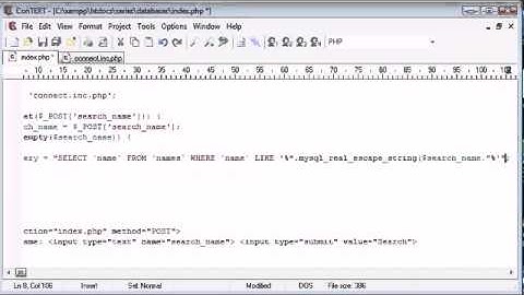 Beginner PHP Tutorial   132   LIKE With a Search Engine Example Part 3