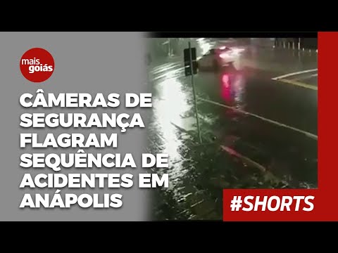 Câmeras de segurança flagram sequência de acidentes na Avenida Mato Grosso em Anápolis - Mais Goiás