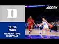 Duke Guard Taina Mair Highlights vs. Louisville