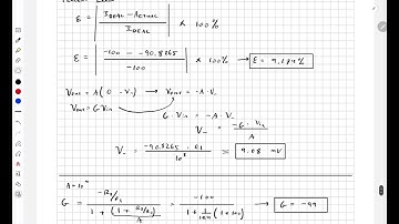2.2.2ab Inverting Configuration. Changes in open-loop gain A negligibly impacts closed-loop gain G.