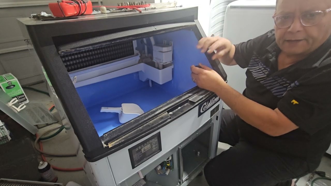 How to fix big ice maker / أصلاح أيس ميكر للمطاعم والمحلات 