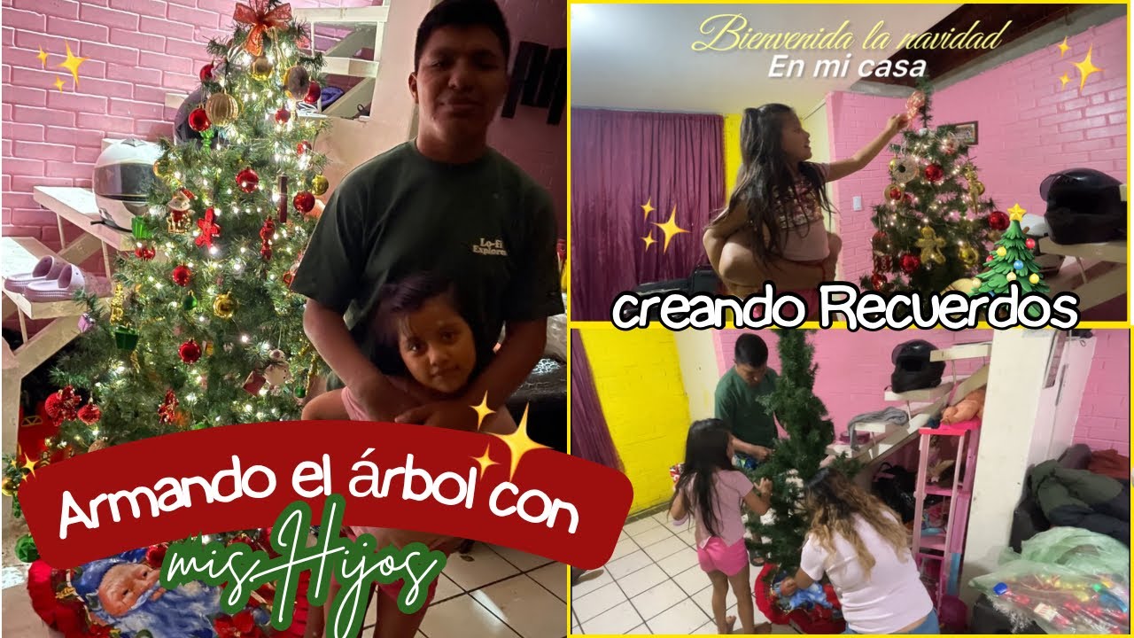 👉 “Armando el árbol de Navidad con mis hijos 🎄✨ Creando recuerdos en familia”