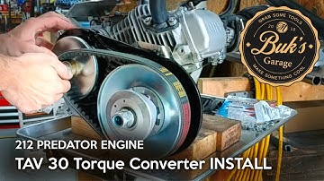 Torque Converter Install on a Predator212 Engine