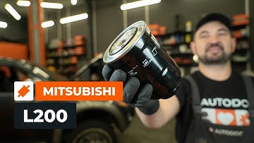 Hoe het brandstoffilter te vervangen van de MITSUBISHI L200 KA [AUTODOC-HANDLEIDING]