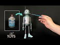 Diy upcycling an old spray paint can into a robotc
