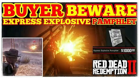 BUYER BEWARE EXPRESS EXPLOSIVE PAMPHLET Red Dead Redemption 2 Online