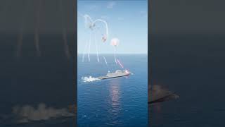 Bomber assault on destroyer