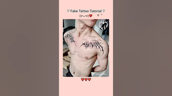 Fake Tattoo at home ✨🩷#tattoo #faketattoo #tattoos #art #trending #youtube #fashion #hack #shorts