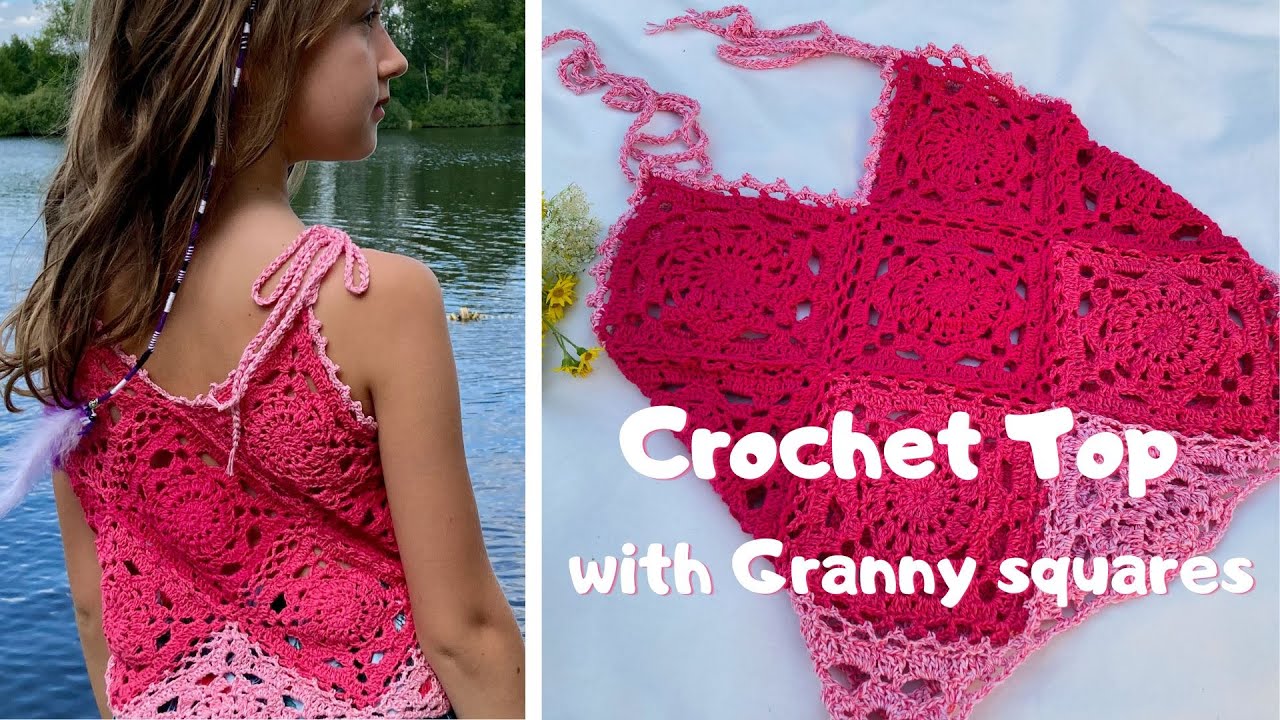 Make a #crochet #grannysquare #bookcover with me! #craft #crochettikto, Granny  Square Tutorials