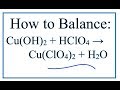 Balancing Chemical Equations Concepts