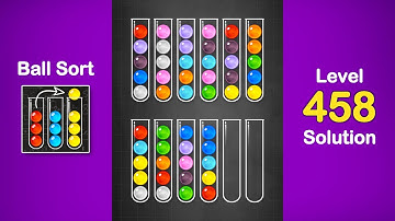 Ball Sort Puzzle Solution Level 458