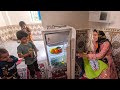 Cold storage for single mom and her kids happiness glows