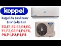 Koppel Air Conditioner Error Codes | What are AC error codes?