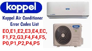 Koppel Air Conditioner Error Codes | What are AC error codes? screenshot 2