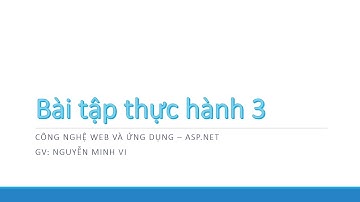 Hướng dẫn thực hành bài 3 - ASP.NET Core