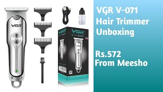 VGR V-071 Professional Hair Trimmer Unboxing | 2022 Review | Best Budget Trimmer For Men | Under 599