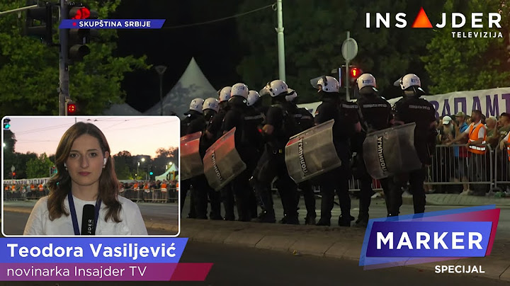 Policijska brigada formira kolonu kod Pionirskog parka
