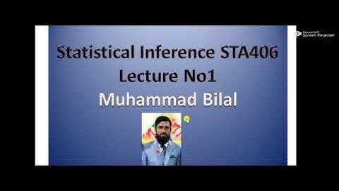 Sta406 Lec1-6