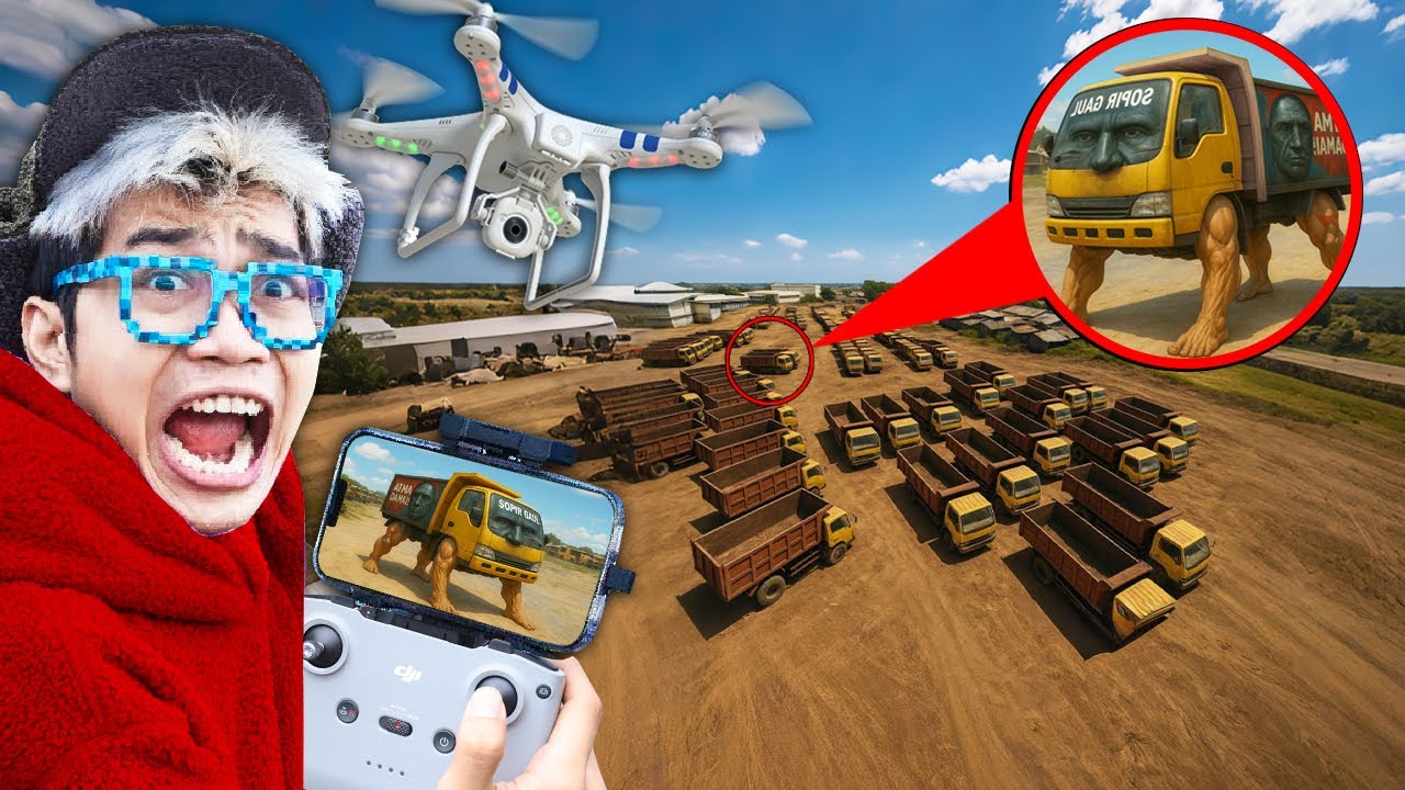 DRONE MENEMUKAN TRUCK SIR PASIR TERBENGKALAI SELAMA 18 TAHUN, SEMUA SUPIR PANIK!!!