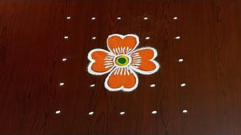 5×5dots easy rangoli|daily muggulu|thipkyanchi,festival rangoli|traditional rangoli#Rang kaa Rangoli